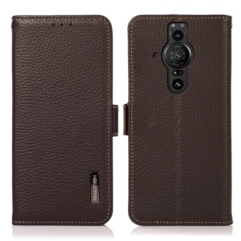 Obudowa Sony Xperia Pro-i Etui Na Telefon Litchi Leather Khazneh Rfid