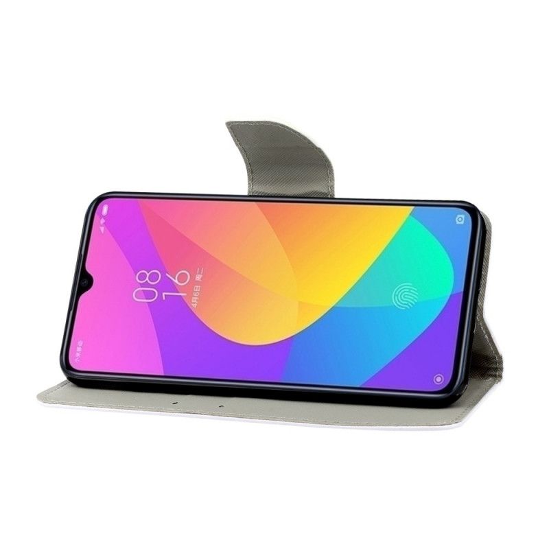 Etui Folio Xiaomi Redmi 9 Kolorowe Kwiaty Z Paskiem Etui Ochronne