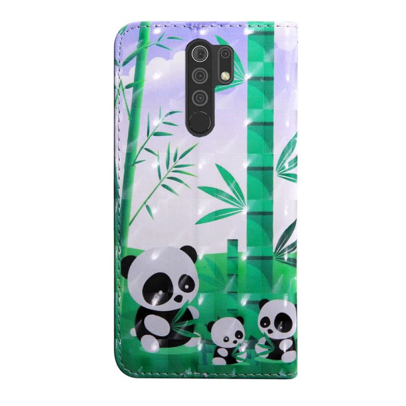 Etui Folio Xiaomi Redmi 9 Rodzina Pandy