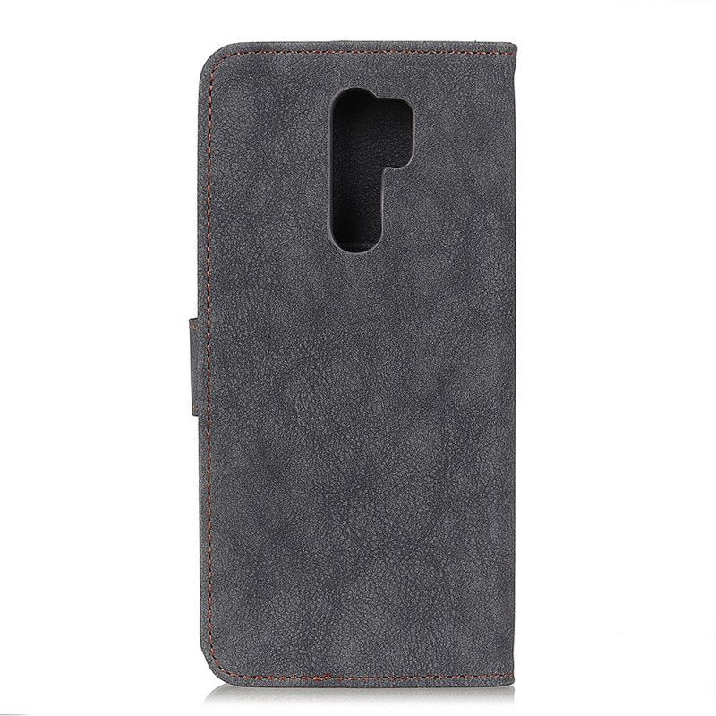 Etui Folio Xiaomi Redmi 9 Żółty Czarny Dwoina Khazneh Retro Etui Ochronne