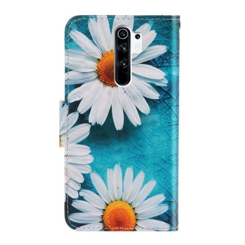 Etui Folio Xiaomi Redmi 9 Stokrotki W Stringach Etui Ochronne