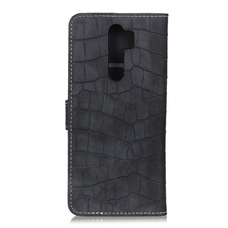 Etui Folio Xiaomi Redmi 9 Turkusowy Czarny Moc Krokodyla Etui Ochronne