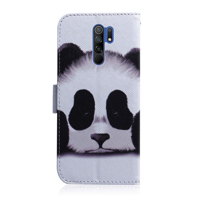 Etui Folio Xiaomi Redmi 9 Twarz Pandy