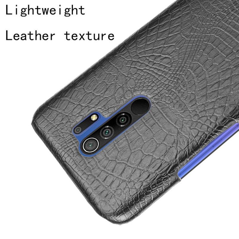 Etui Xiaomi Redmi 9 Biały Czarny Styl Skóry Krokodyla Etui Ochronne