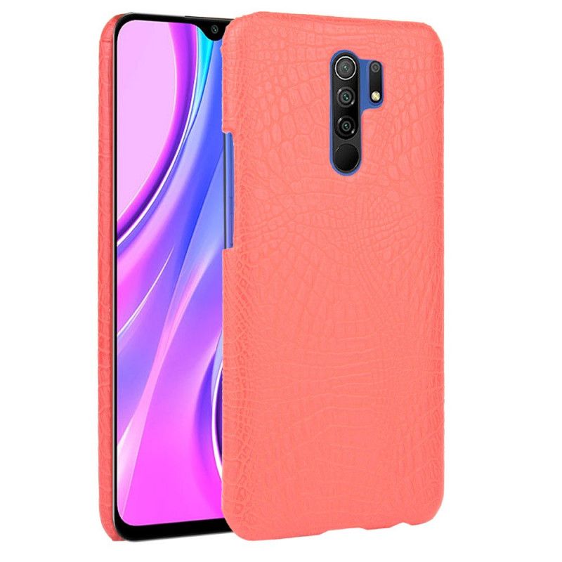 Etui Xiaomi Redmi 9 Biały Czarny Styl Skóry Krokodyla Etui Ochronne