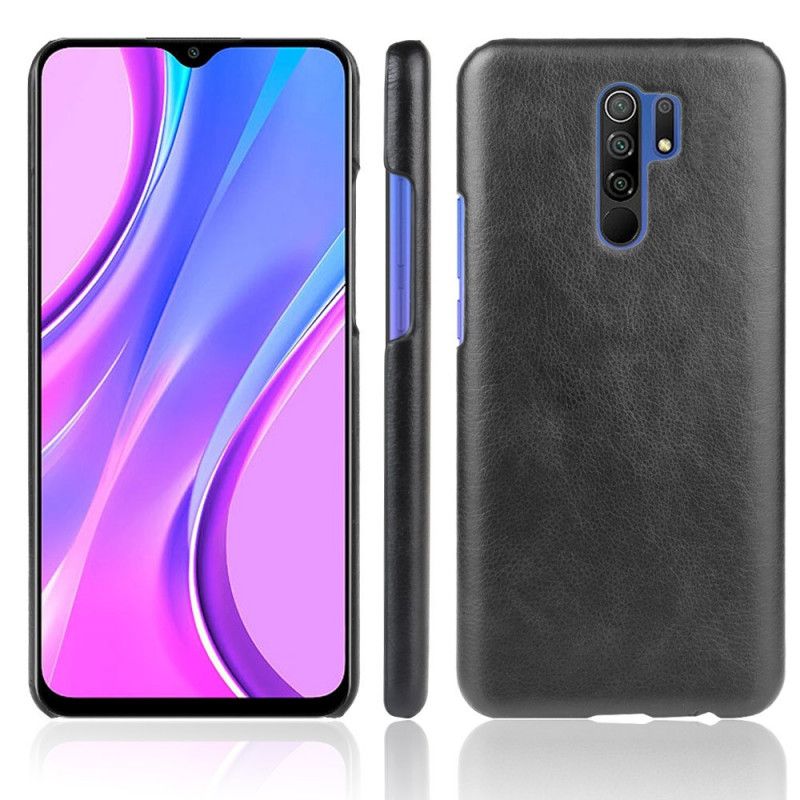 Etui Xiaomi Redmi 9 Szary Czarny Efekt Skóry O Wysokiej Wydajności