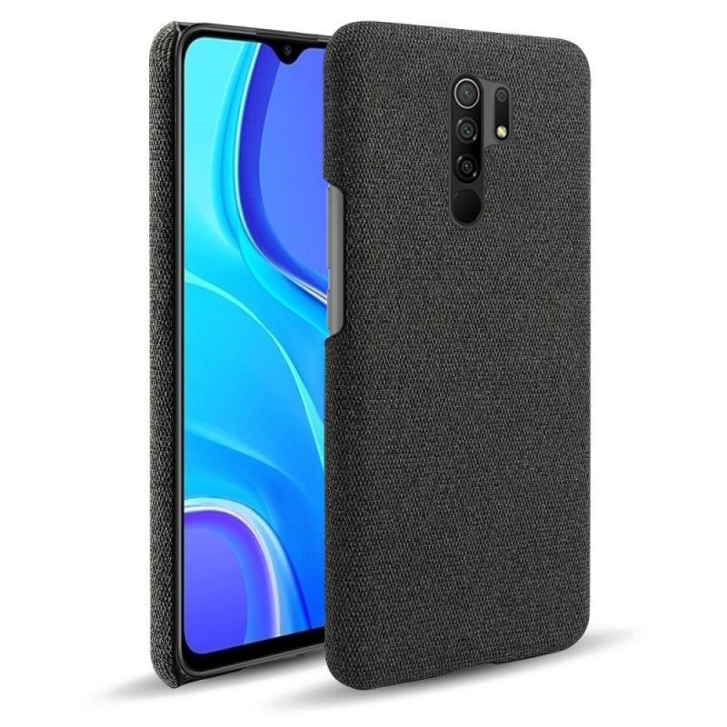 Etui Xiaomi Redmi 9 Szary Czarny Szykowna Tkanina Ksq