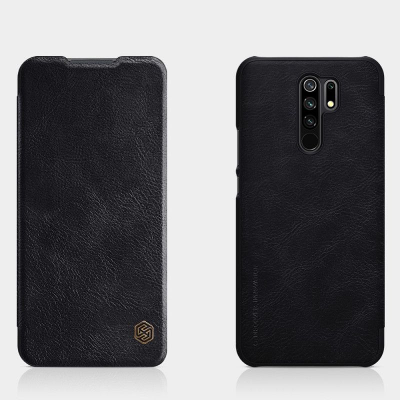 Flip Kotelot Xiaomi Redmi 9 Czarny Seria Nillkin Qin