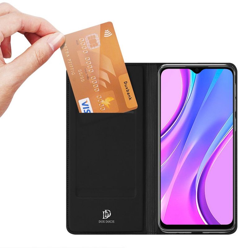 Flip Kotelot Xiaomi Redmi 9 Granatowy Czarny Etui na Telefon Pro Dux Ducis Skin