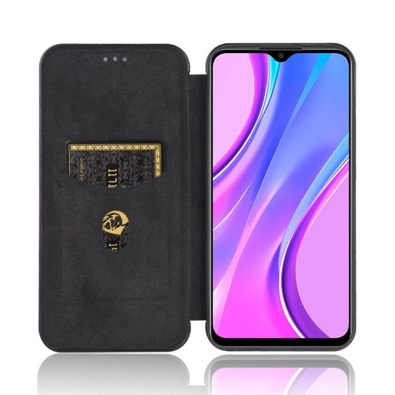 Flip Kotelot Xiaomi Redmi 9 Zielony Czarny Etui na Telefon Kolorowy Silikon Węglowy