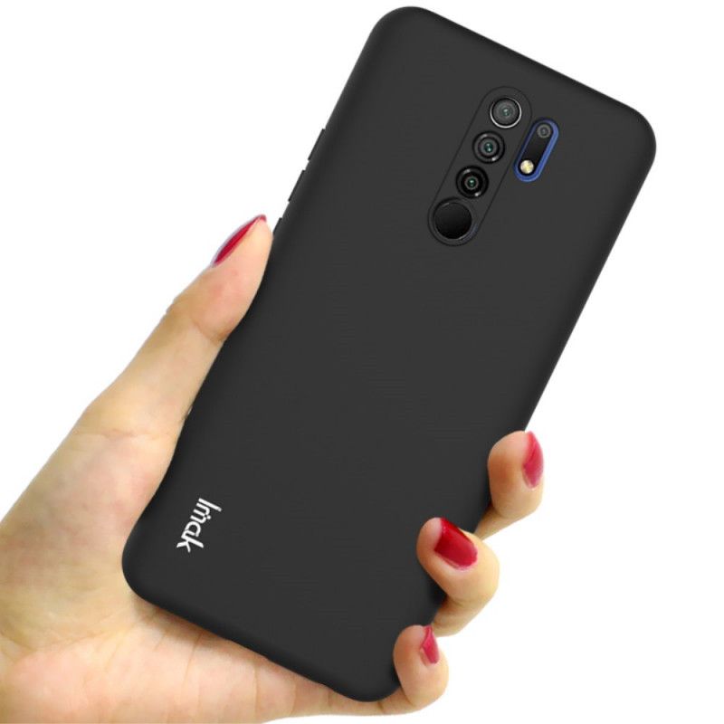 Futerały Xiaomi Redmi 9 Czerwony Czarny Etui na Telefon Kolory Ścinki Serii Imak Uc-2