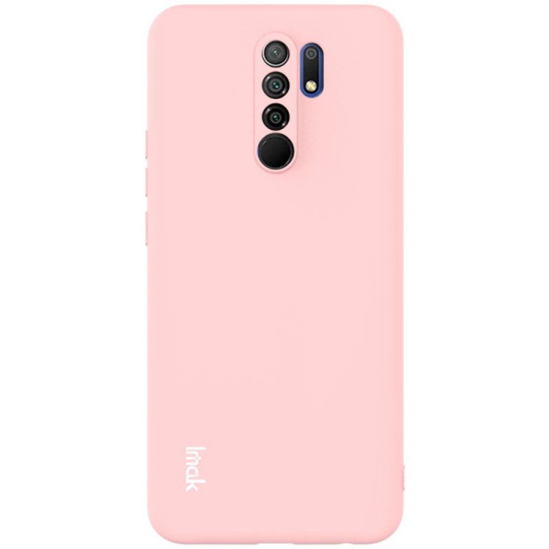 Futerały Xiaomi Redmi 9 Czerwony Czarny Etui na Telefon Kolory Ścinki Serii Imak Uc-2