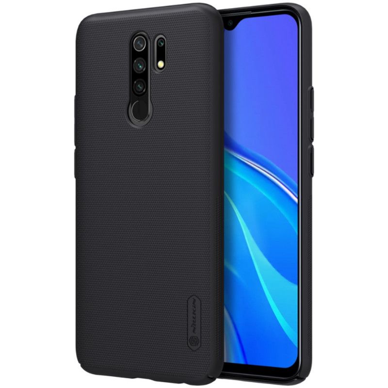 Futerały Xiaomi Redmi 9 Czerwony Czarny Etui na Telefon Sztywny Matowy Nillkin