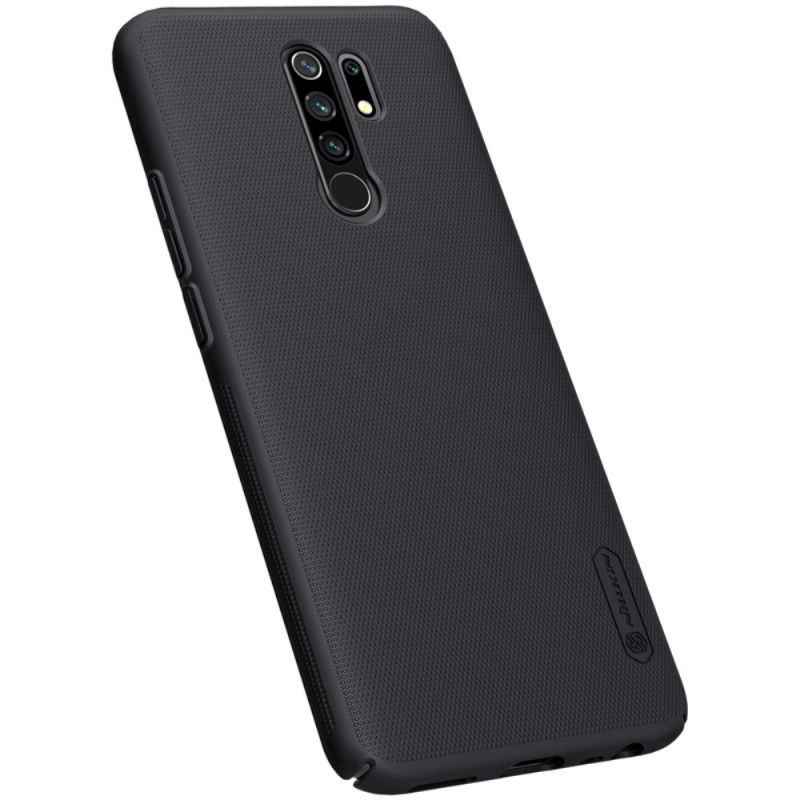 Futerały Xiaomi Redmi 9 Czerwony Czarny Etui na Telefon Sztywny Matowy Nillkin