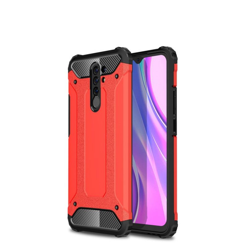 Futerały Xiaomi Redmi 9 Czerwony Czarny Ocalały