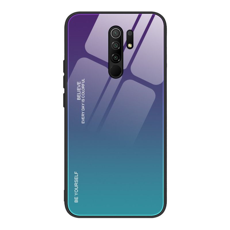 Futerały Xiaomi Redmi 9 Magenta Czerwony Etui na Telefon Bądź Sobą Ze Szkła Hartowanego