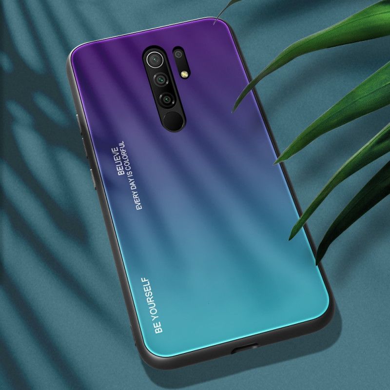 Futerały Xiaomi Redmi 9 Magenta Czerwony Etui na Telefon Bądź Sobą Ze Szkła Hartowanego