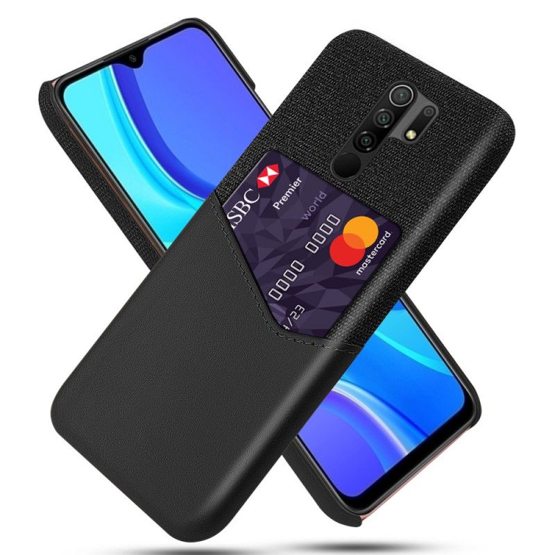 Futerały Xiaomi Redmi 9 Szary Czarny Etui na Telefon Posiadacz Karty Ksq