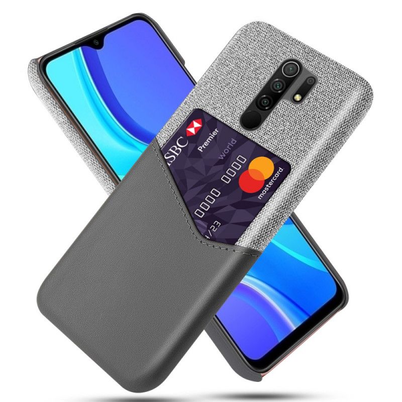 Futerały Xiaomi Redmi 9 Szary Czarny Etui na Telefon Posiadacz Karty Ksq