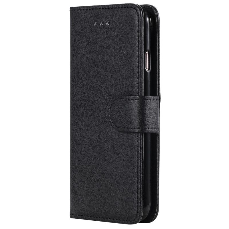 Etui Folio iPhone 7 / 8 / SE 2 Czerwony Czarny Odpinany Z Paskiem