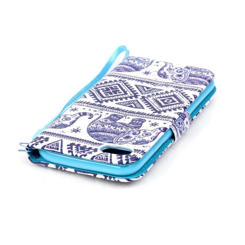 Etui Folio iPhone 7 / 8 / SE 2 Plemienne Słonie