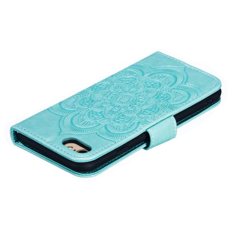 Etui Folio iPhone 7 / 8 / SE 2 Szary Czarny Cała Mandala