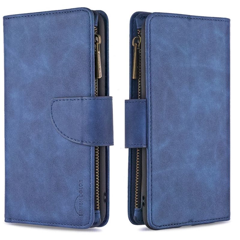 Etui Folio iPhone 7 / 8 / SE 2 Szary Czarny Zdejmowana Pokrywa W Kolorze Binfen