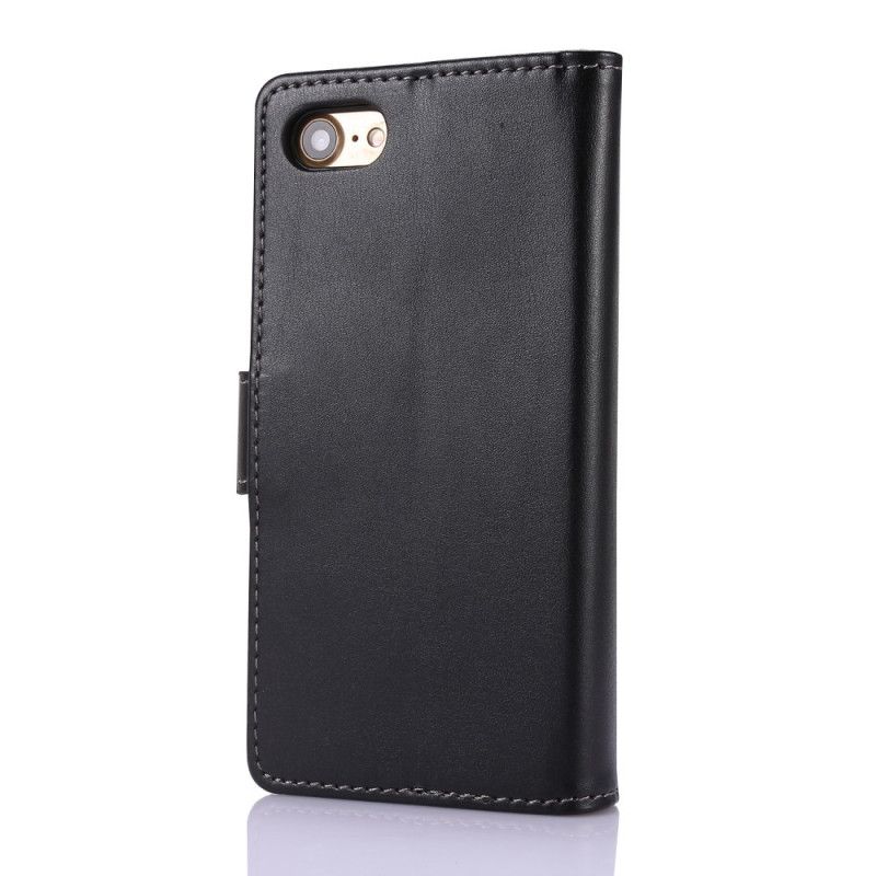 Etui Folio iPhone 7 / 8 / SE 2 Zielony Czarny Wielofunkcyjny Portfel Biznesowy