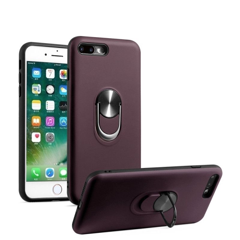 Etui iPhone 7 / 8 / SE 2 Czerwony Czarny Zdejmowany Z Pierścieniem Podtrzymującym Etui Ochronne