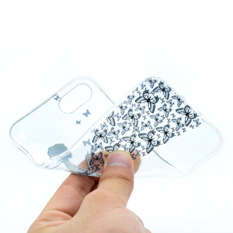 Etui iPhone 7 / 8 / SE 2 Przezroczysta Sukienka Motylkowa