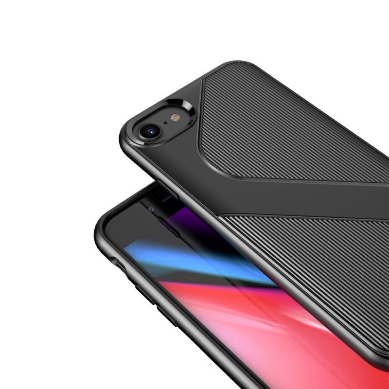 Futerały iPhone 7 / 8 / SE 2 Zielony Czarny Etui na Telefon Wzór Teksturowany