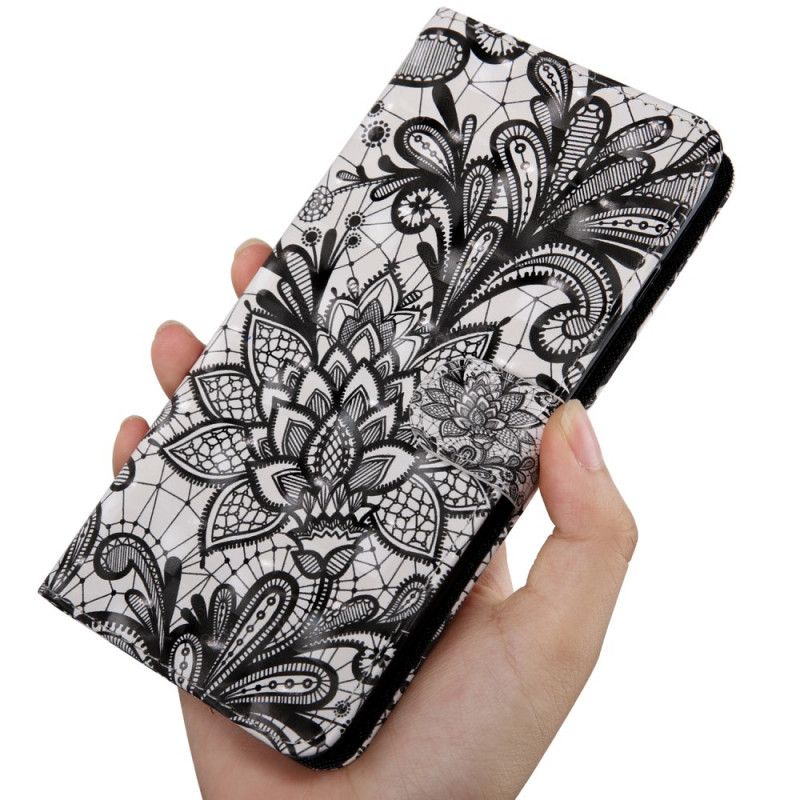 Etui Folio iPhone 12 Mini Całkowicie Koronkowy