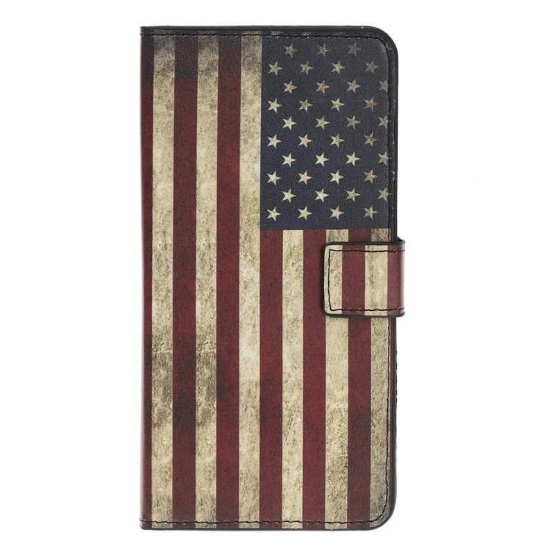 Etui Folio iPhone 12 Mini Flaga Usa