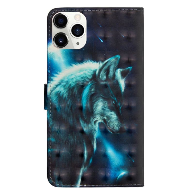 Etui Folio iPhone 12 Mini Majestatyczny Wilk