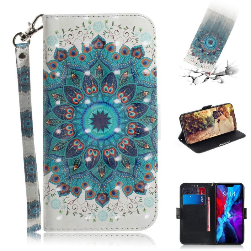 Etui Folio iPhone 12 Mini Mistrzowska Mandala Ze Stringami