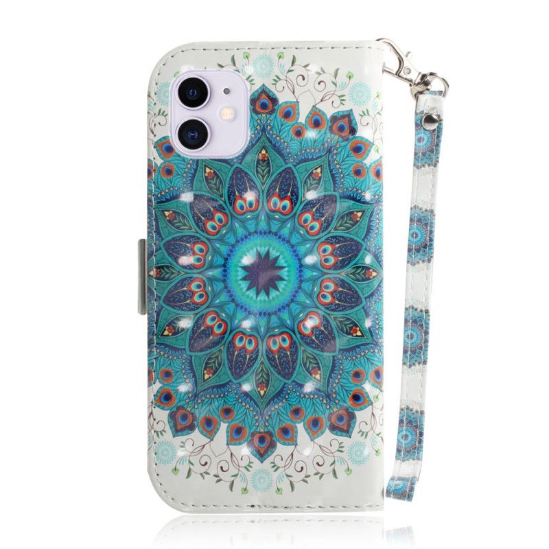 Etui Folio iPhone 12 Mini Mistrzowska Mandala Ze Stringami