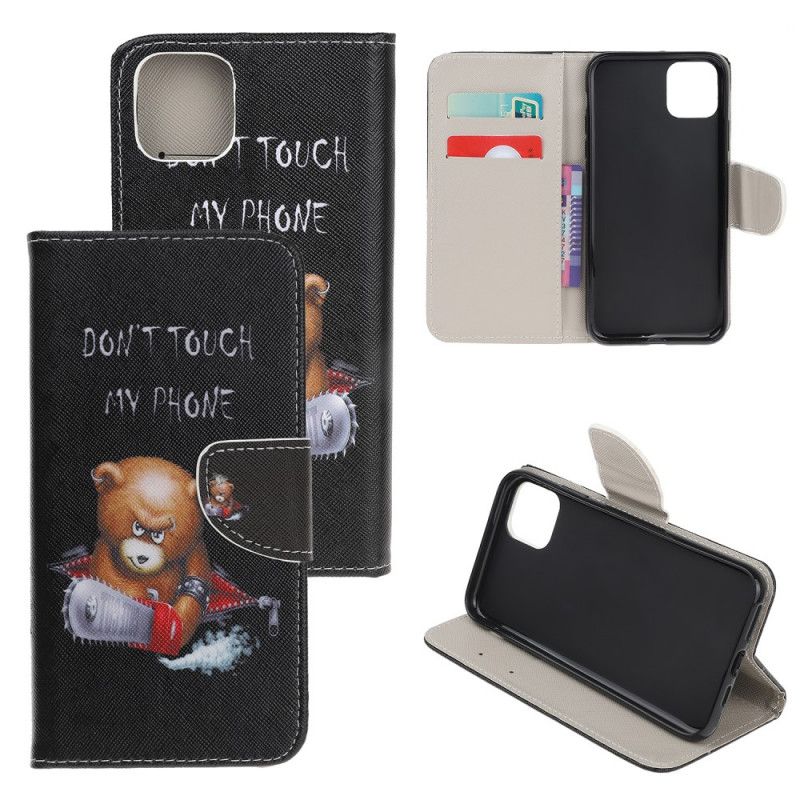 Etui Folio iPhone 12 Mini Niebezpieczny Niedźwiedź Etui Ochronne