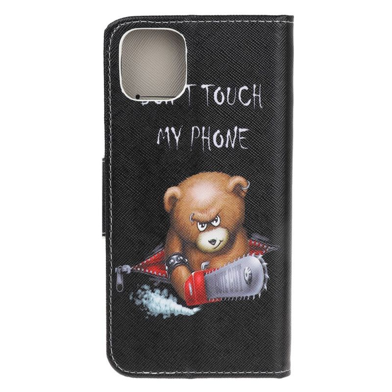 Etui Folio iPhone 12 Mini Niebezpieczny Niedźwiedź Etui Ochronne