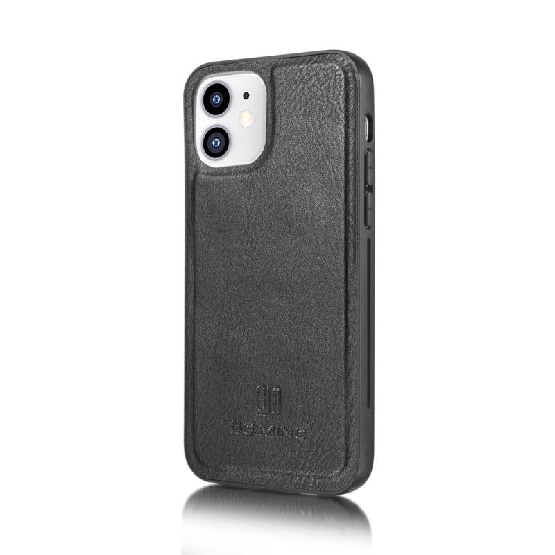 Etui Folio iPhone 12 Mini Szary Czarny Dg. Zdejmowany Futerał Ming Etui Ochronne