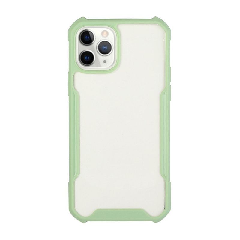 Etui iPhone 12 Mini Czerwony Czarny Hybryda Z Kolorowymi Krawędziami Etui Ochronne