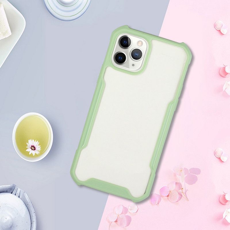 Etui iPhone 12 Mini Czerwony Czarny Hybryda Z Kolorowymi Krawędziami Etui Ochronne