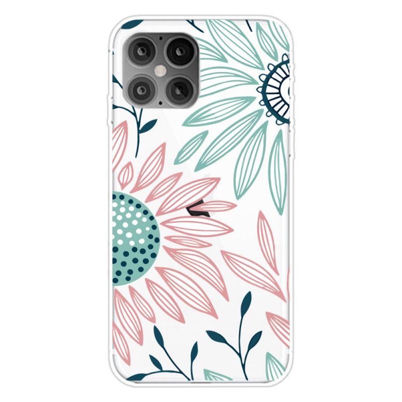 Etui iPhone 12 Mini Przezroczysty Kwiat