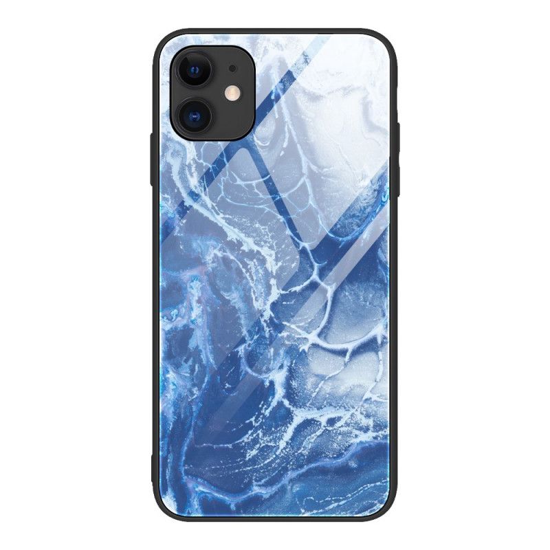 Etui iPhone 12 Mini Różowy Czarny Kolory Ze Szkła Hartowanego