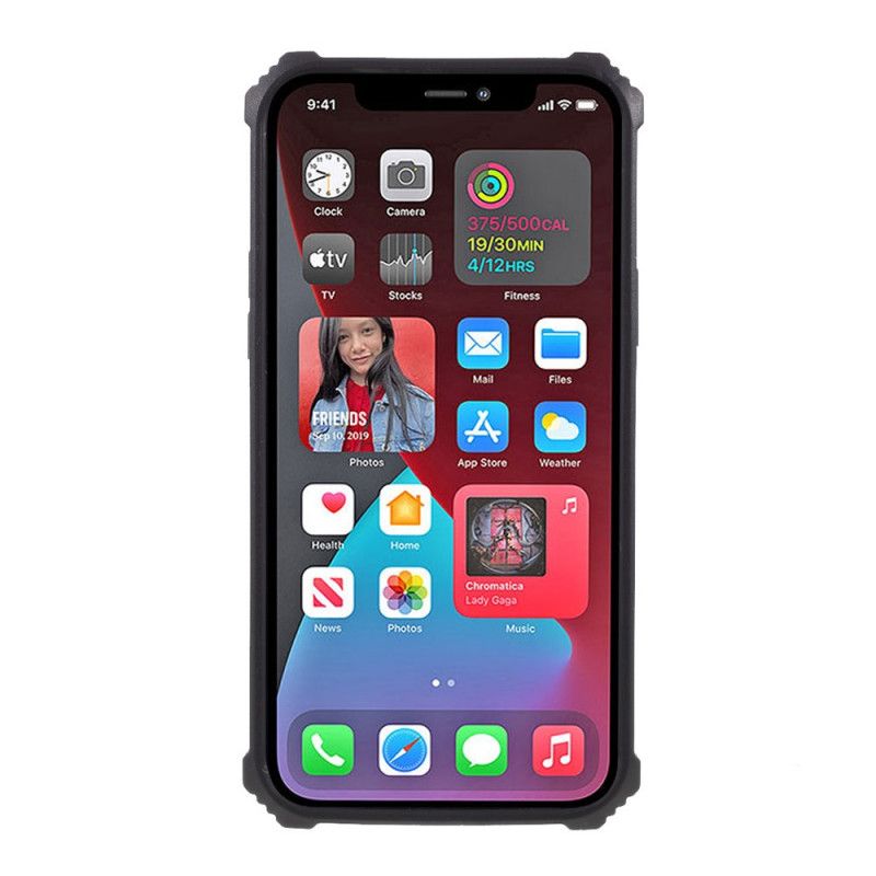 Etui iPhone 12 Mini Zielony Czarny Zdejmowana Podpórka Kamuflażu Etui Ochronne