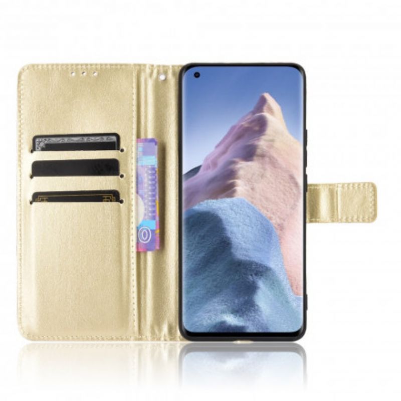 Etui Folio Xiaomi Mi 11 Ultra Błyszcząca Sztuczna Skóra Etui Ochronne