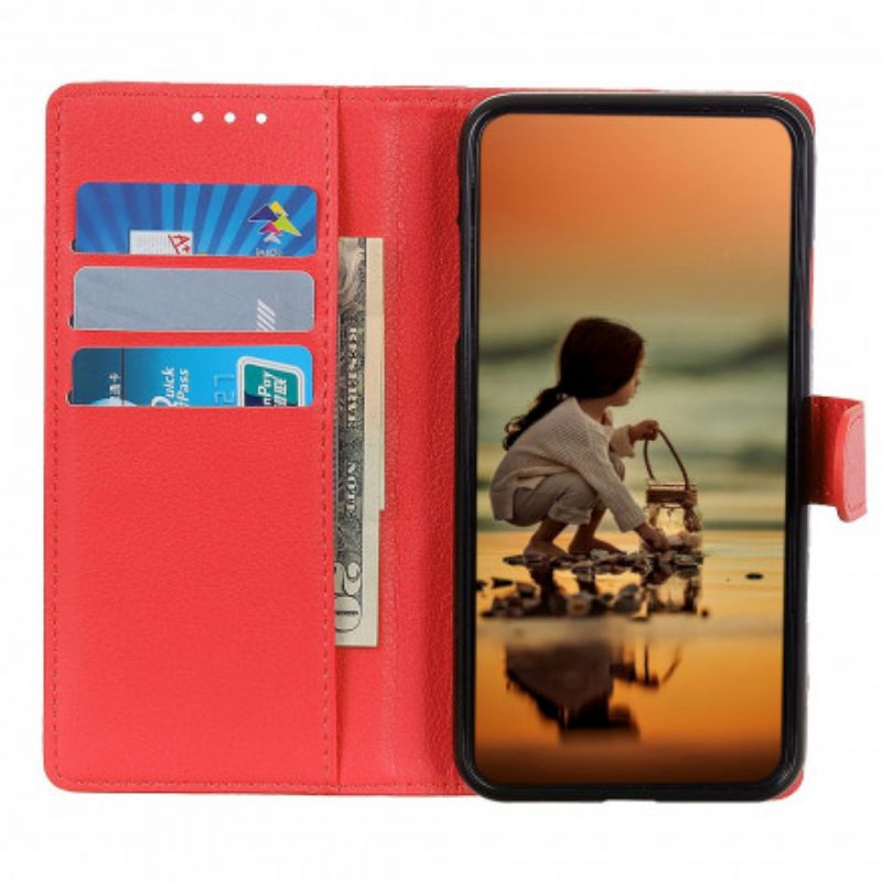 Etui Folio Xiaomi Mi 11 Ultra Klasyczne Liczi Sztuczna Skóra Etui Ochronne