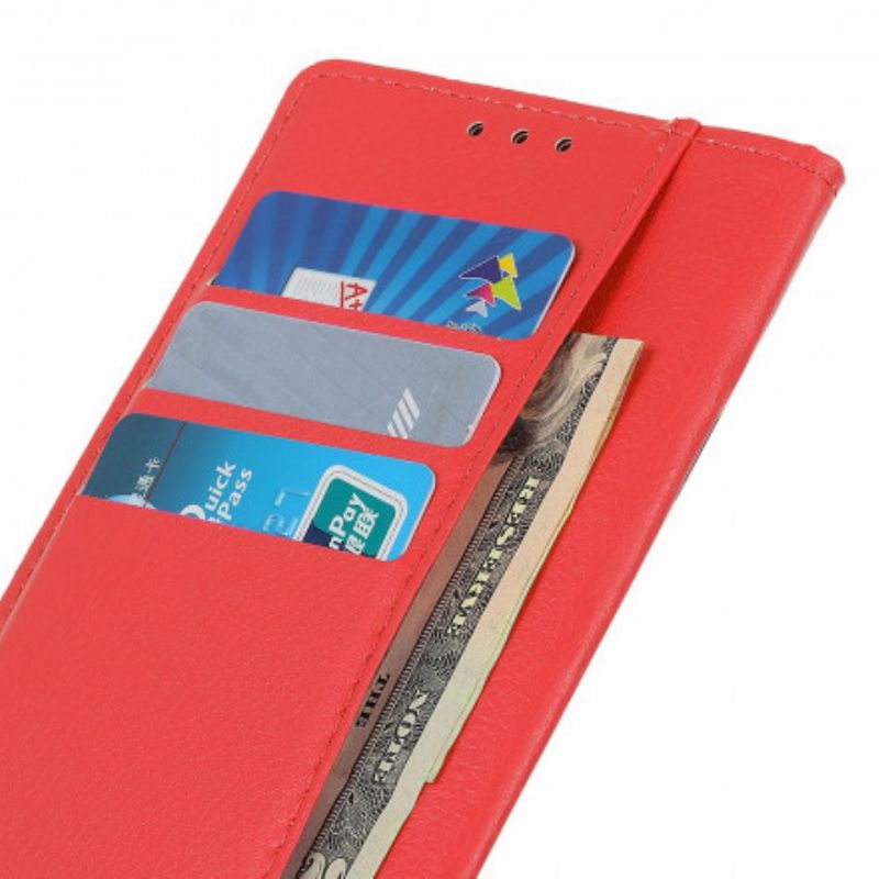 Etui Folio Xiaomi Mi 11 Ultra Klasyczne Liczi Sztuczna Skóra Etui Ochronne