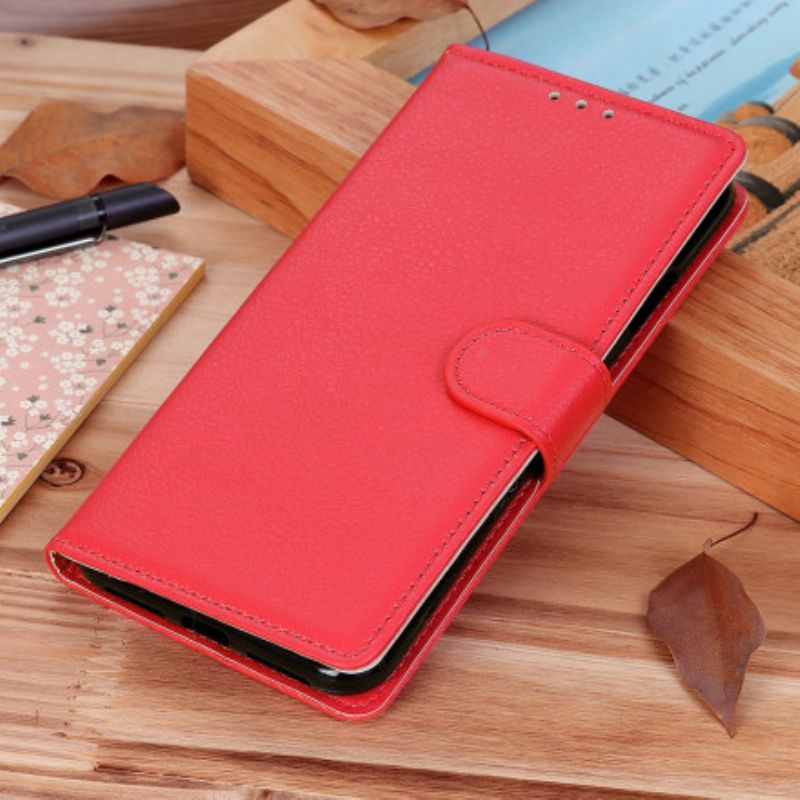 Etui Folio Xiaomi Mi 11 Ultra Klasyczne Liczi Sztuczna Skóra Etui Ochronne