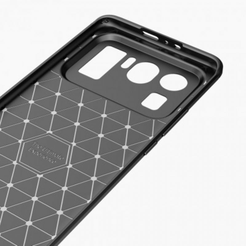 Etui Xiaomi Mi 11 Ultra Szczotkowane Włókno Węglowe