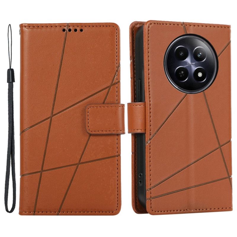 Etui Folio Do Realme 12 / 12x 5g Linie Pasków